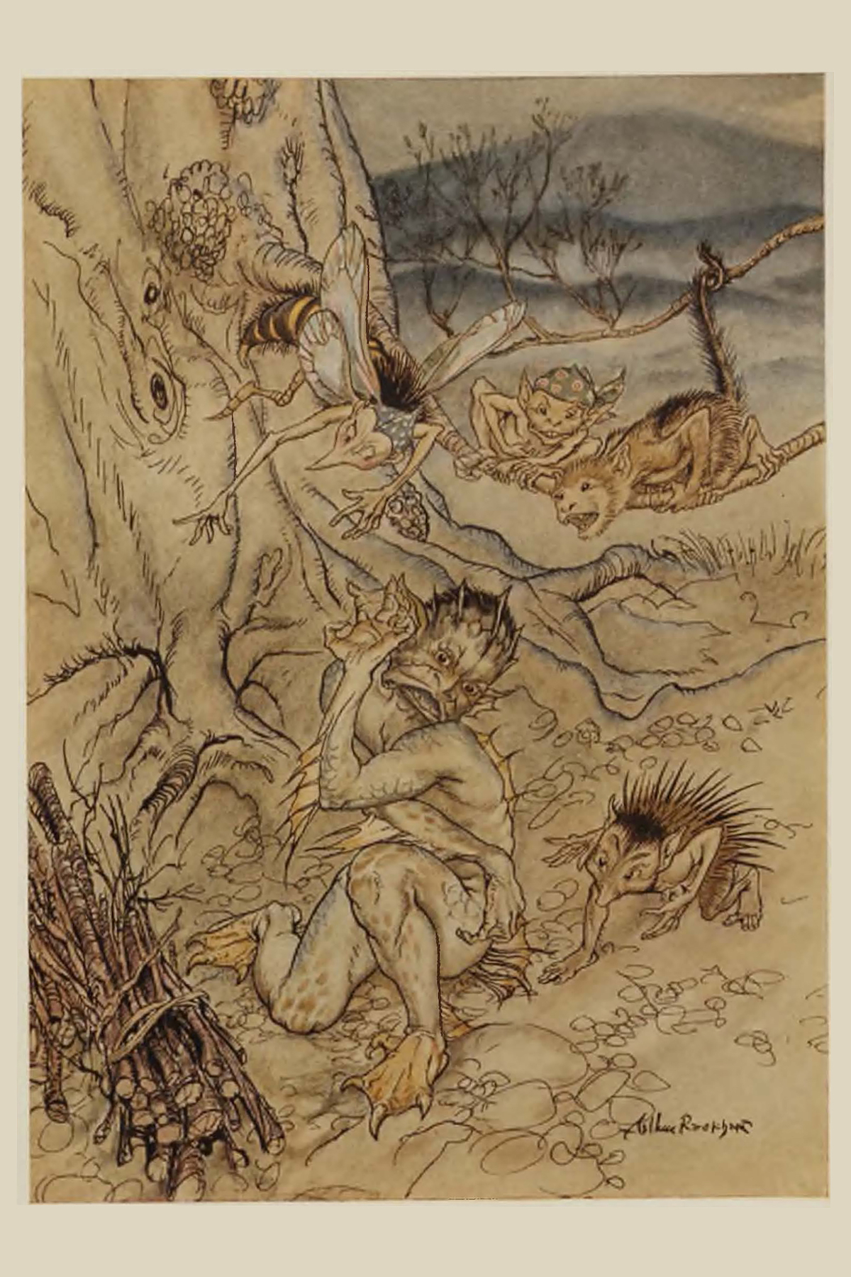 The Tempest Illustrated by Arthur Rackham