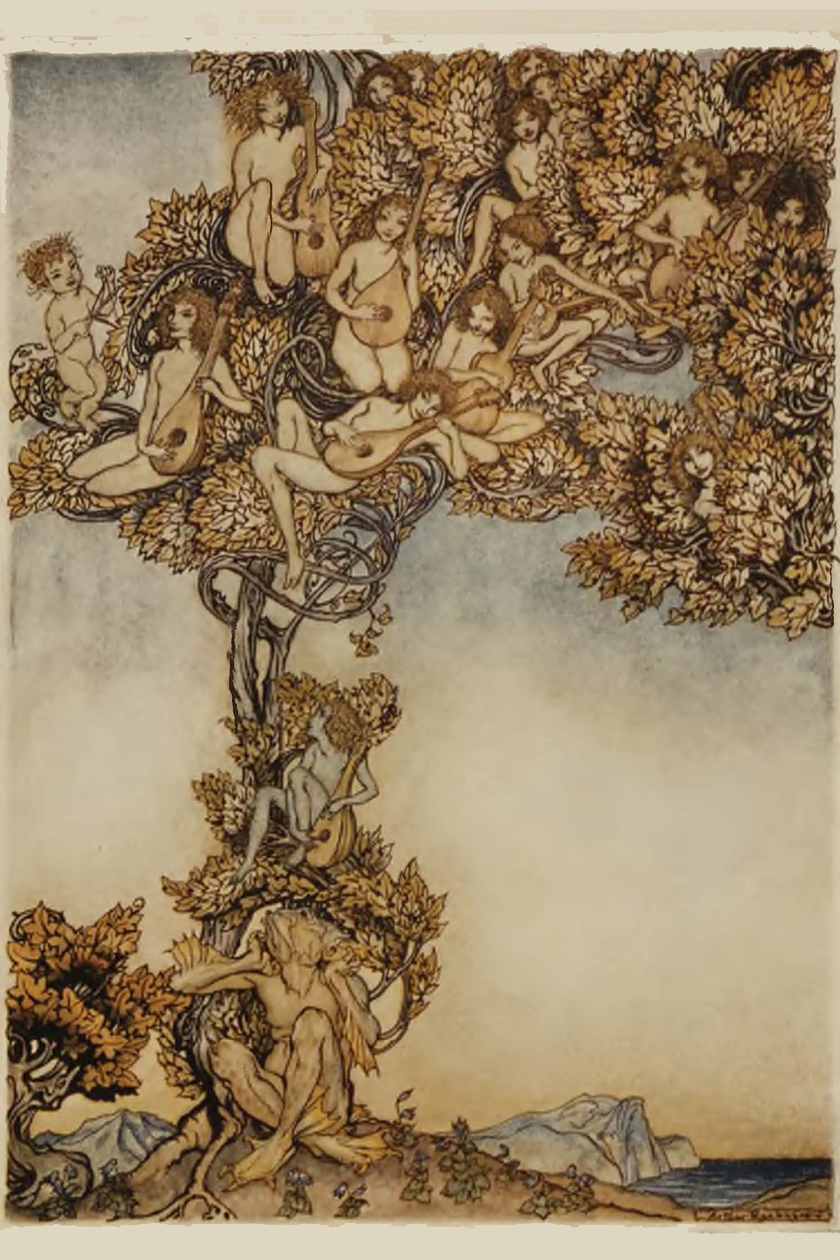 The Tempest Illustrated by Arthur Rackham