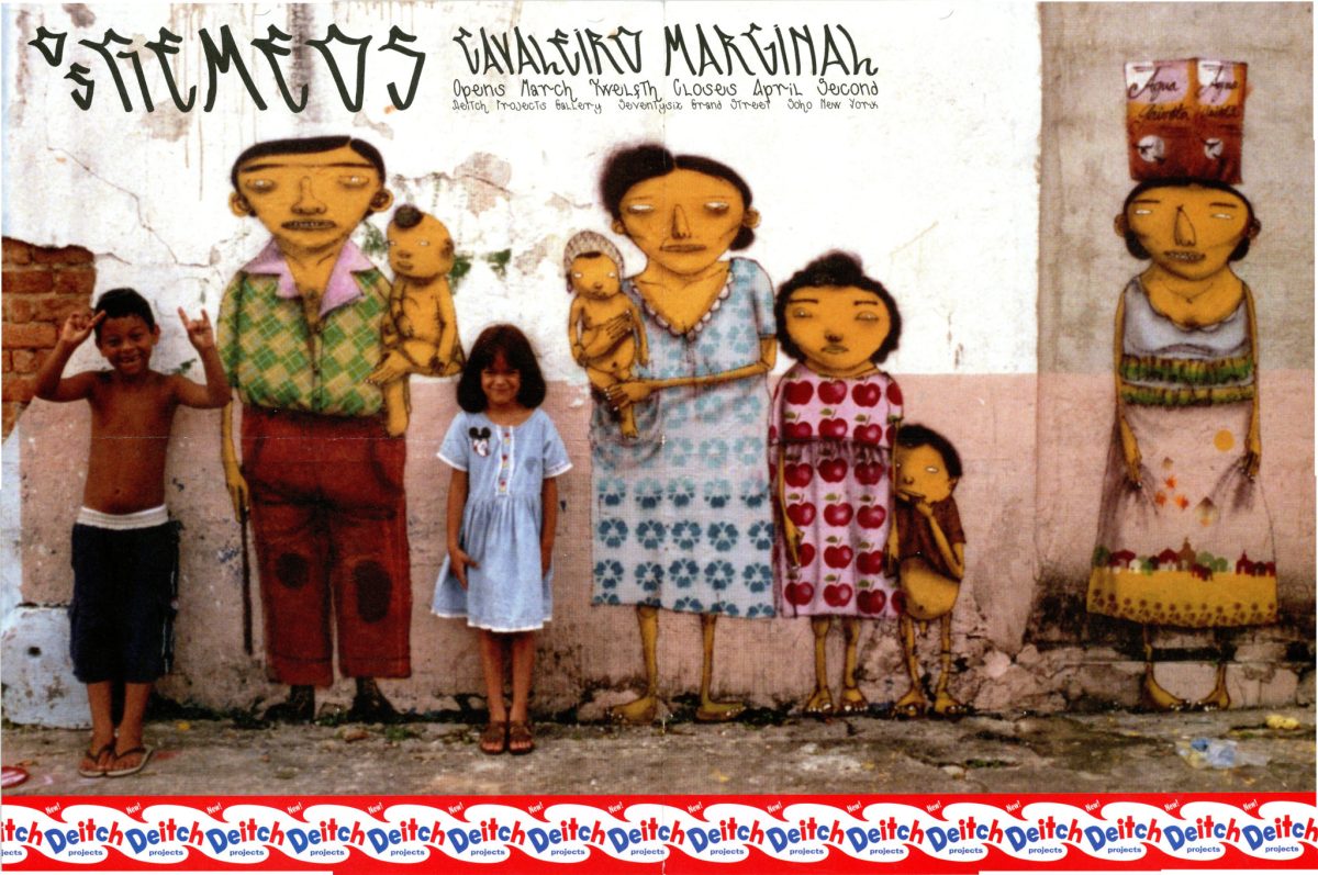 Os Gemeos, Cavaleiro Marginal, Deitch Projects, Flyer:Poster, 2005