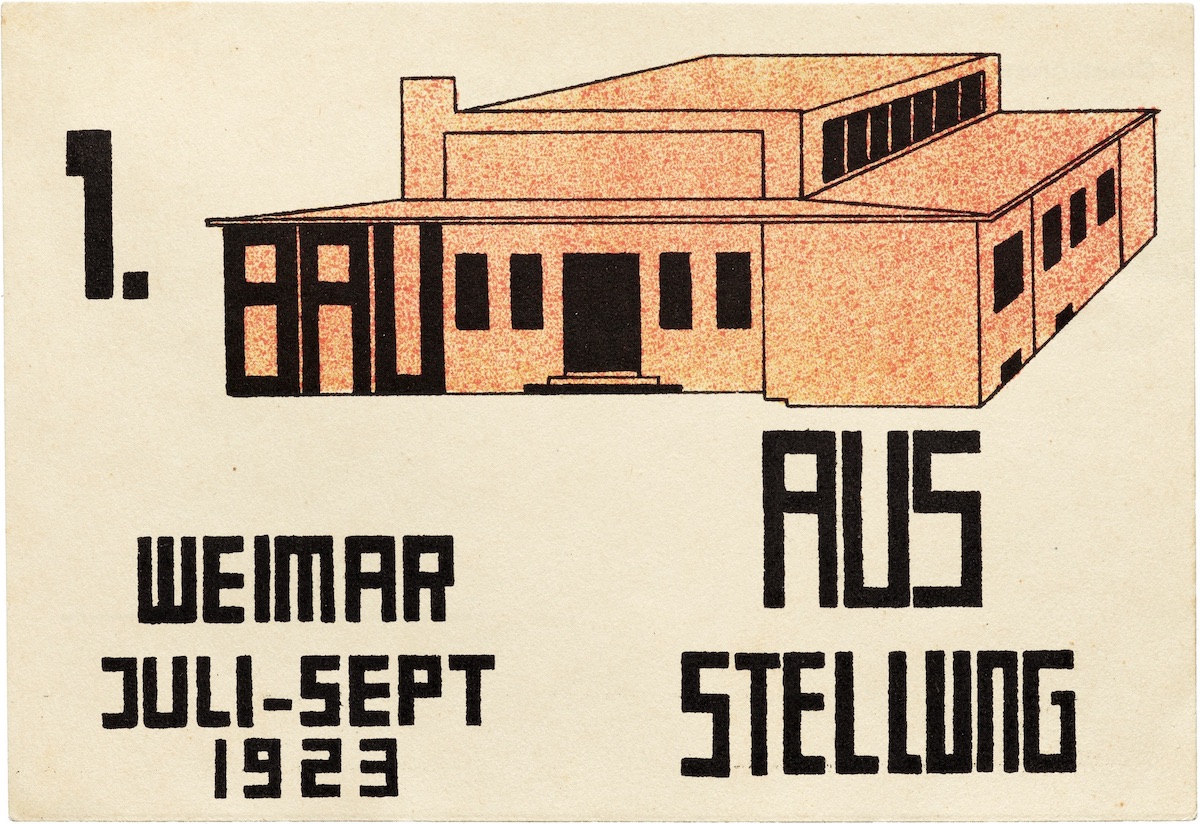 Paul Häberer Postcard 13, Weimar State Bauhaus Exhibition 1923 (Karte 13, Staatliches Bauhaus Weimar Ausstellung 1923)