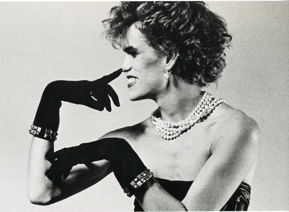 Postcard #1 for Dianne B.’s Christmas Catalogue, 1983. Photo by Peter Hujar. Silk Suede Gloves- Jean Paul Gaultier.