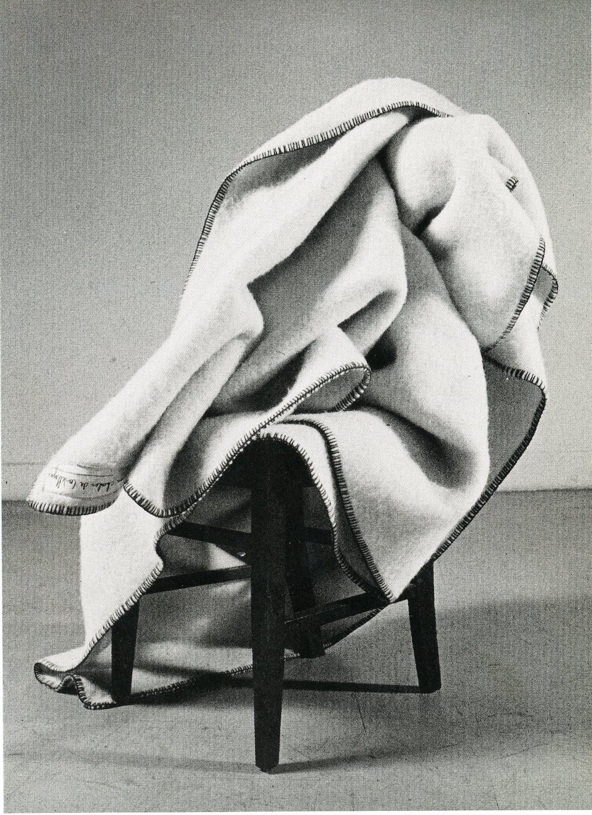 Postcard #9 for Dianne B.’s Christmas Catalogue, 1983. Photo by Peter Hujar. Blanket by Jean Charles de Castelbajac.