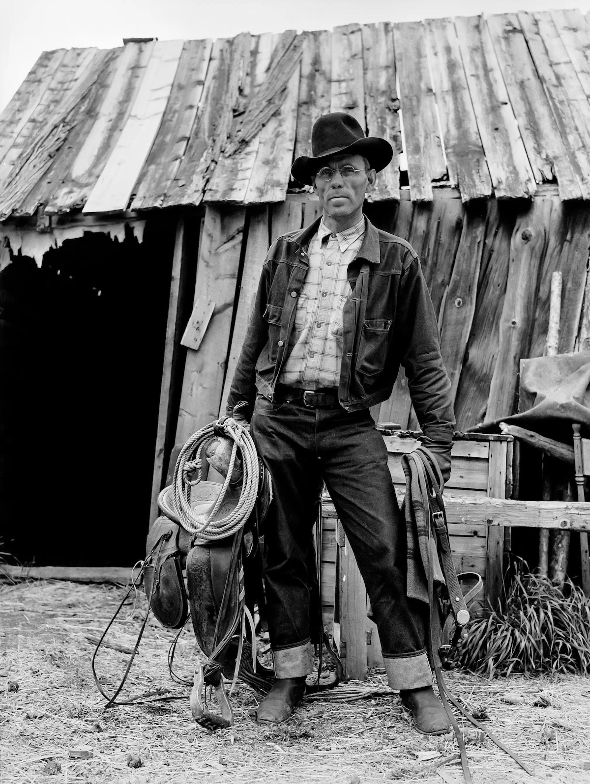 Walter Latta, Bozeman, Montana, July 1939 denim