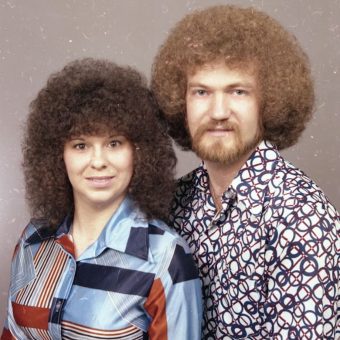 Loving Couples Posing For Studio Portraits in the 1970s