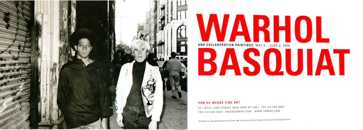 Andy Warhol & Jean-Michel Basquiat, Collaboration Paintings (1985), Folded Card for the Exhibition Collaboration Paintings, Van de Weghe Fine Art Gallery, 2008 1