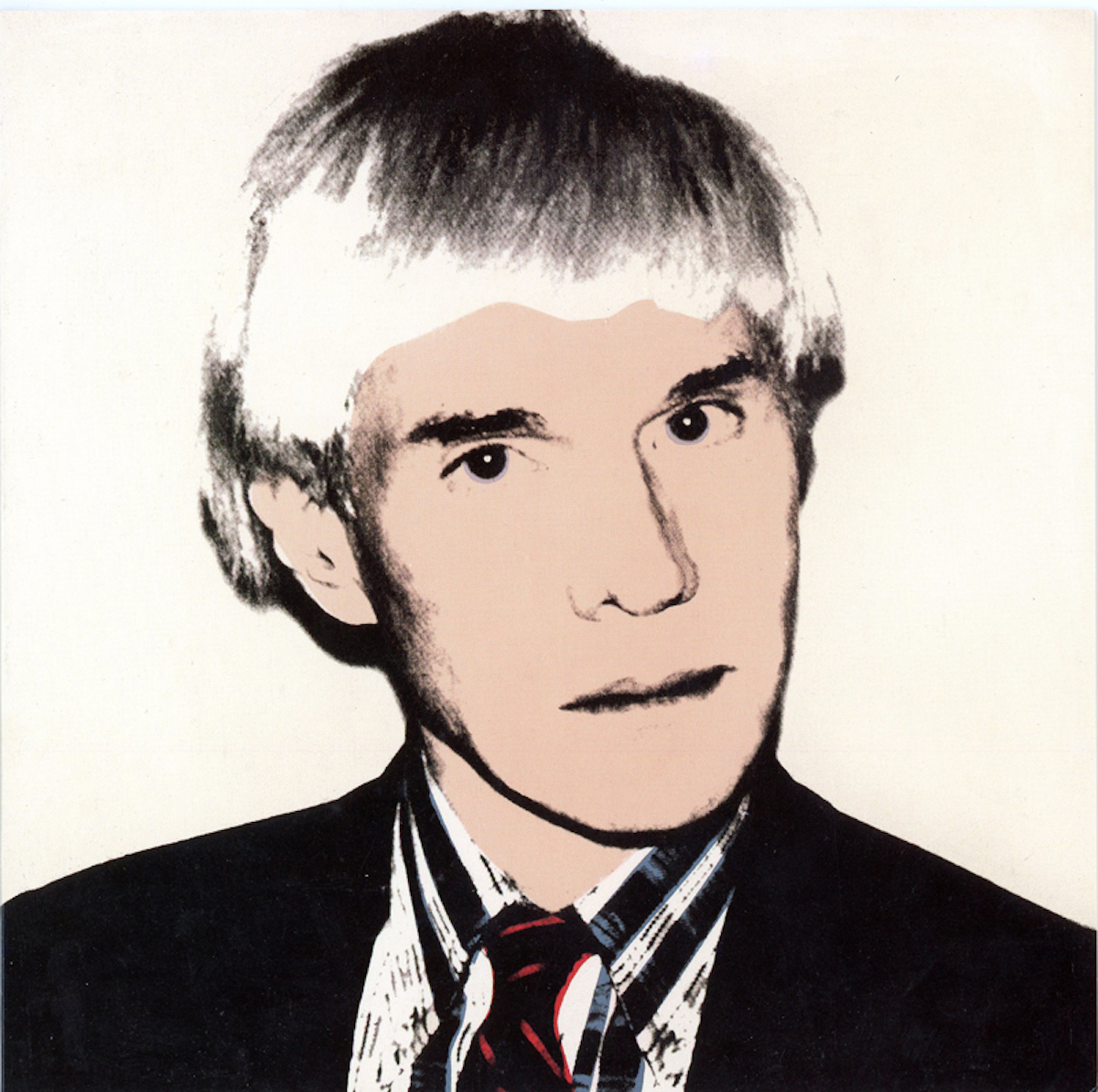 Andy Warhol, “Self Portrait” (1981), Folded Card for the Exhibition Paintings and Sculpture, Anthony d’Offay Gallery (London), 1999