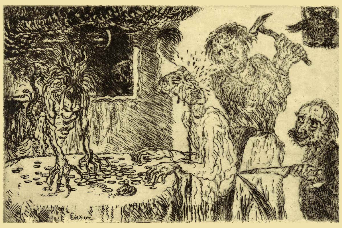 Avarice from the Seven Deadly Sins by James Ensor, 1904