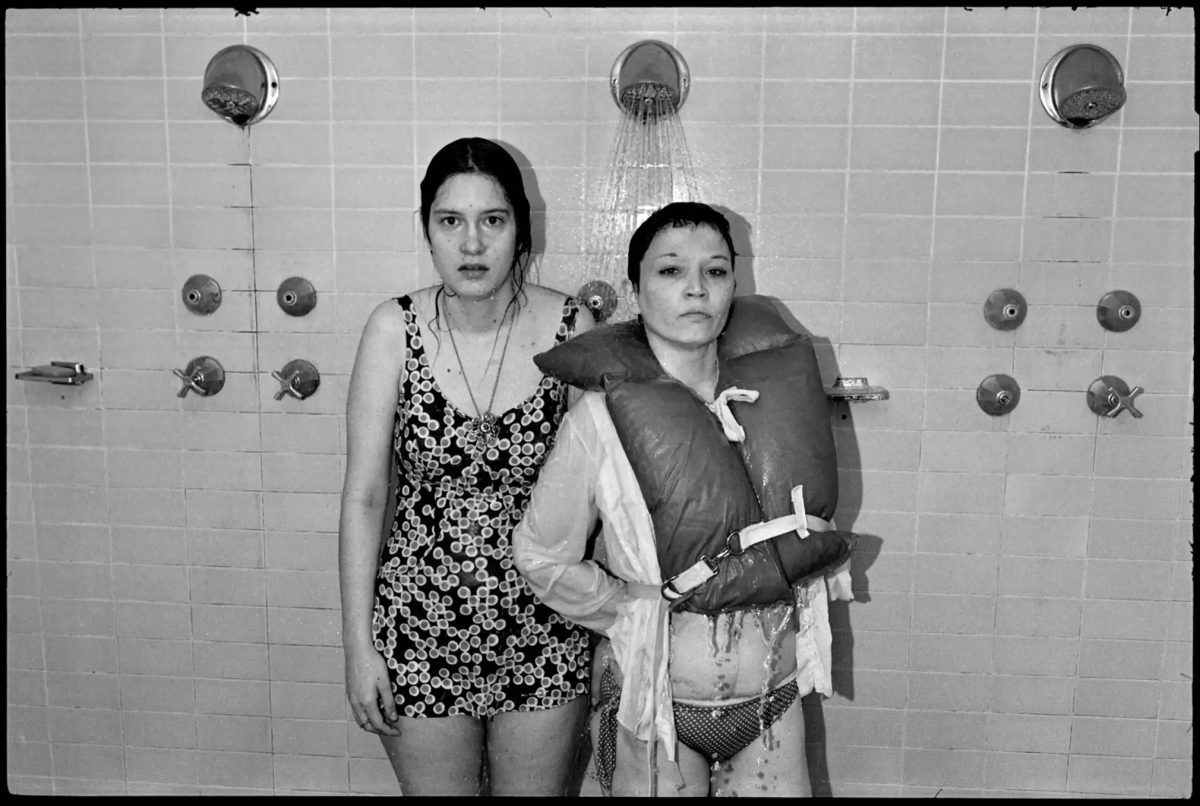 Mona and Beth in the Shower, Ward 81, Oregon State Hospital, Salem, 1976