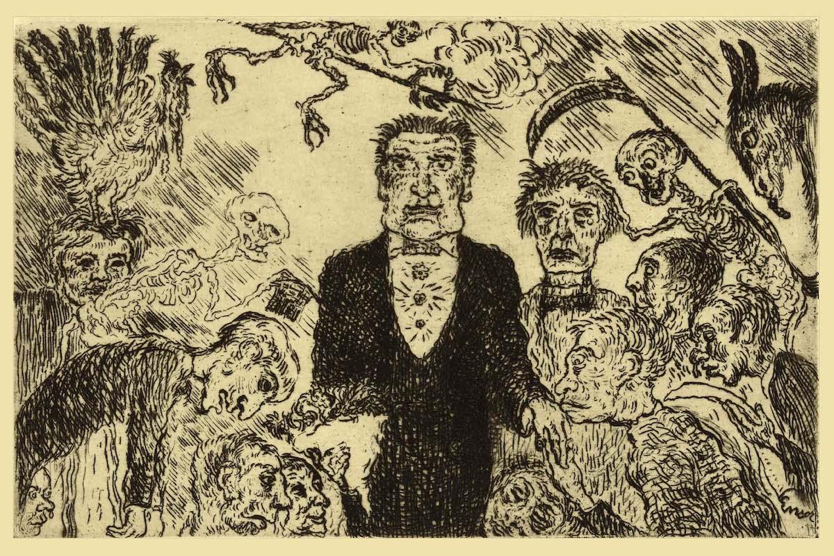 Pride from the Seven Deadly Sins by James Ensor, 1904