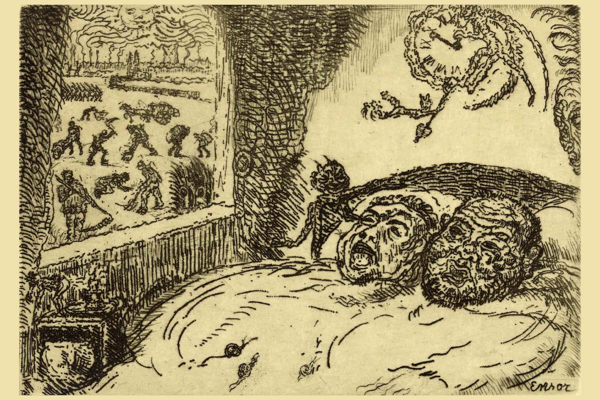 Sloth from the Seven Deadly Sins by James Ensor, 1904