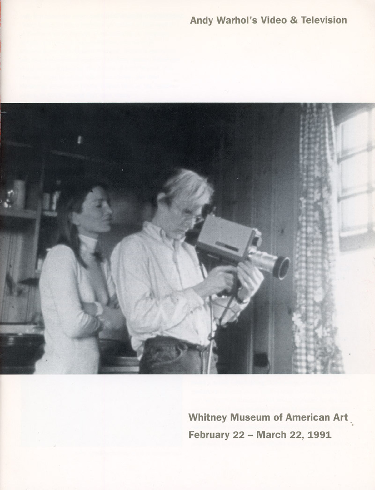 Whitney Museum, Andy Warhol’s Video & Television, 16-Page Exhibition Catalogue, 1991