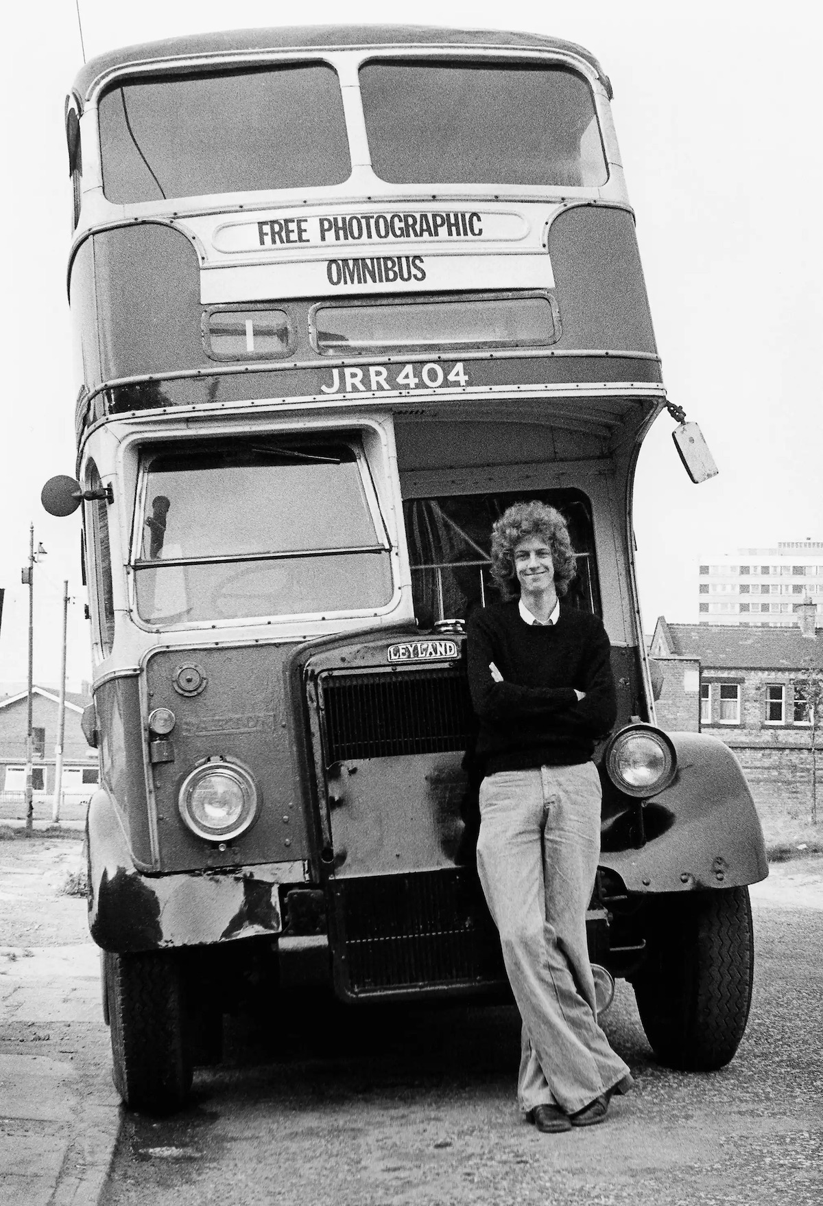 21-year-old Daniel Meadows and his Free Photographic Omnibus, 1973