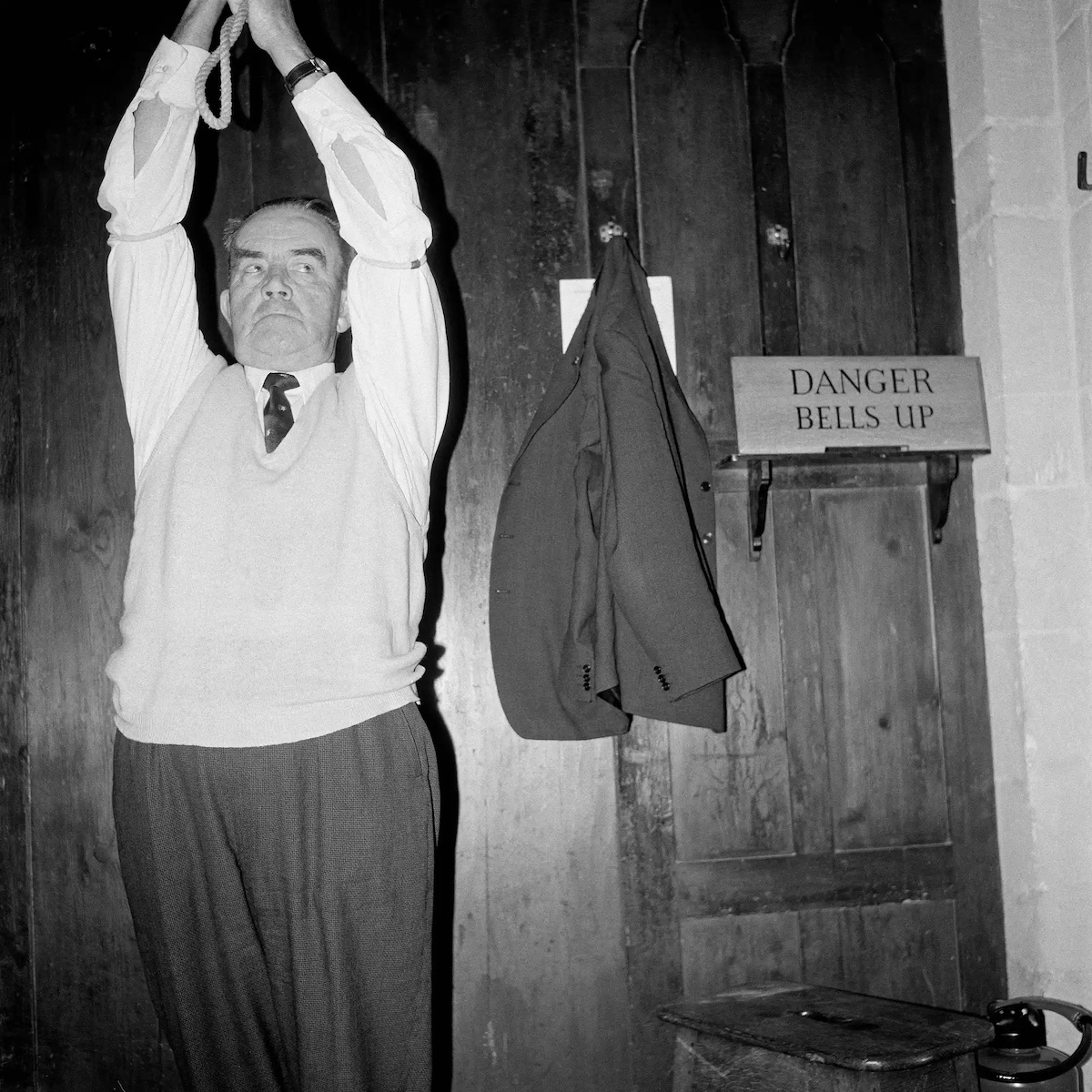 Bell ringing, West Lavington Church, Wiltshire, May 1974