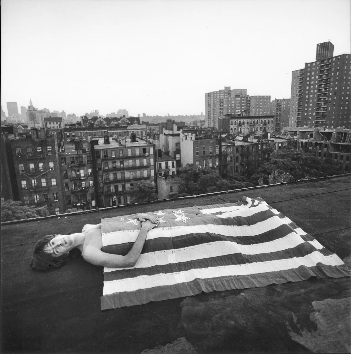 Bruce at Dawn, Paper Flower Maker, East Village, New York, 1970 by Arthur Tress