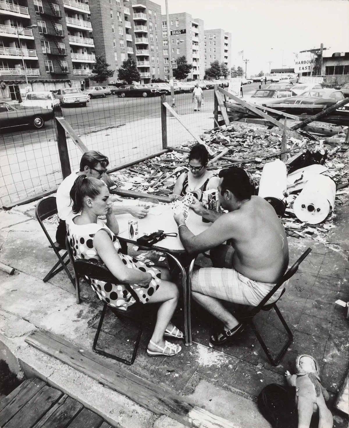 Friends Playing Cards, Sheepshead Bay, Brooklyn, New York, 1970