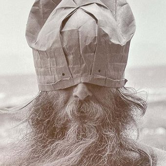 The Brilliant Paper Bag Hats Made by Self-Taught Artist moses of Hawaii