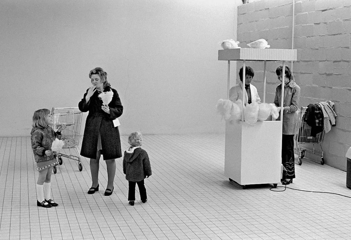 Opening of a hypermarket, Telford New Town, Shropshire, 1974