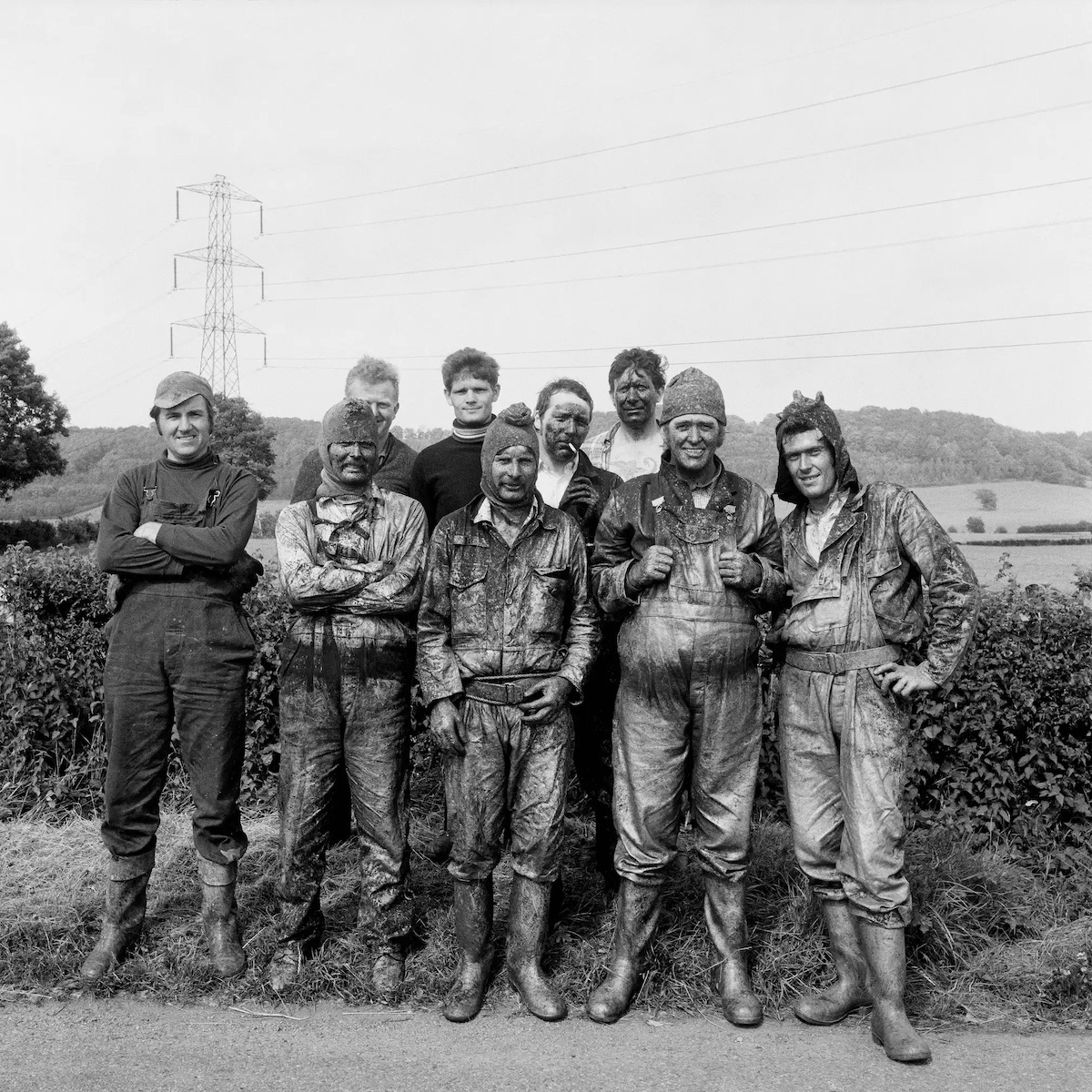 Pylon Painters, Great Washbourne, Gloucestershire, 1974