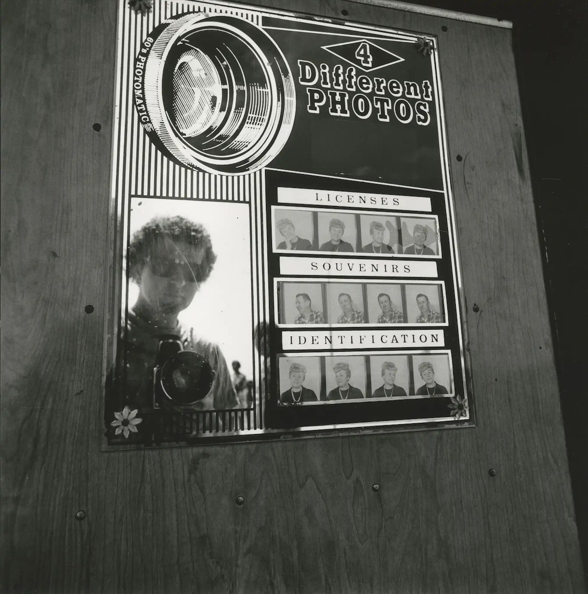 Self-Portrait in Photomat Mirror, Coney Island, New York, 1970