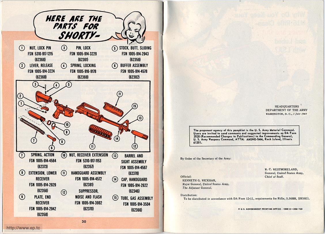 The Will Eisner M-16 U.S. Army Rifle Maintenance Booklet (1968) 1