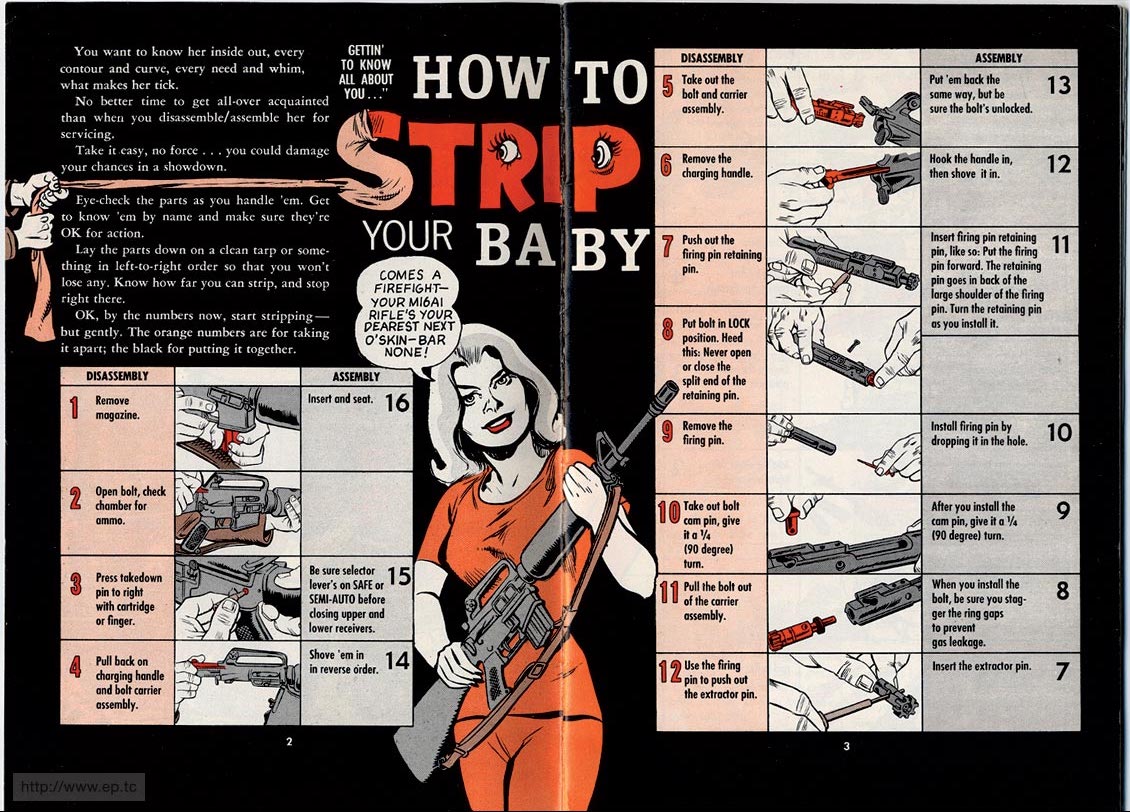 The Will Eisner M-16 U.S. Army Rifle Maintenance Booklet (1968) 1