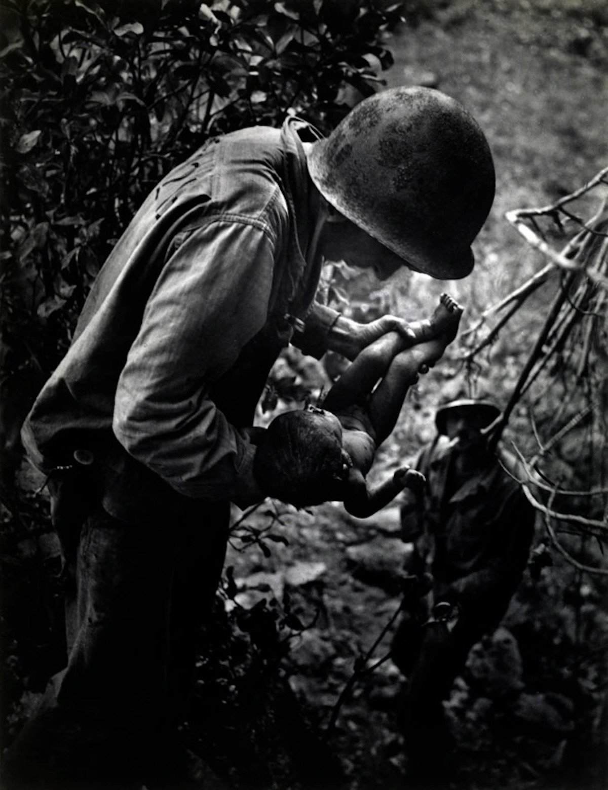 W. Eugene Smith (American, 1918-1978)Dying Infant Found by American Soldiers in Saipan June 1944