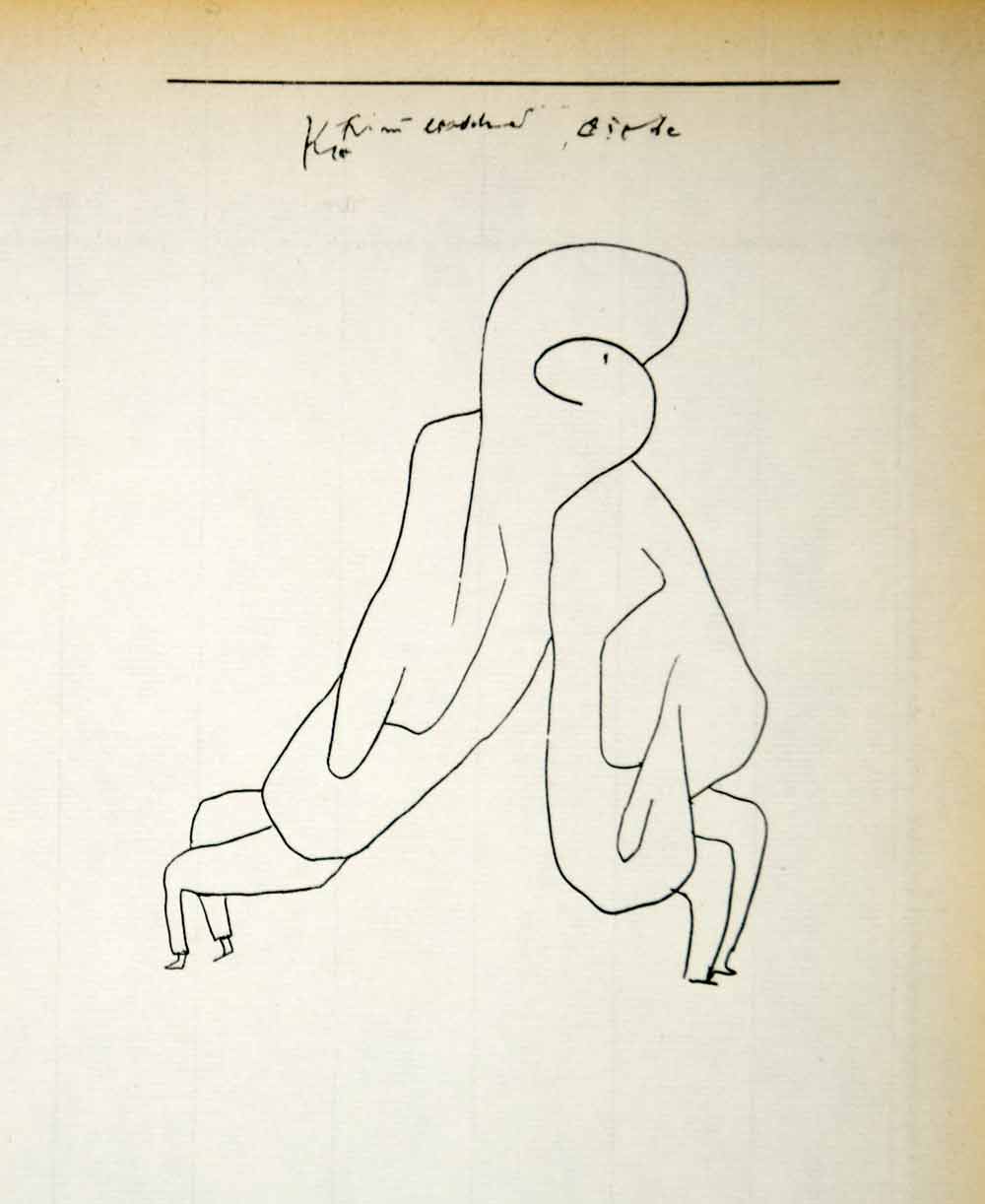Paul Klee Heavenly Love Himmlische Liebe Abstract Line Figures