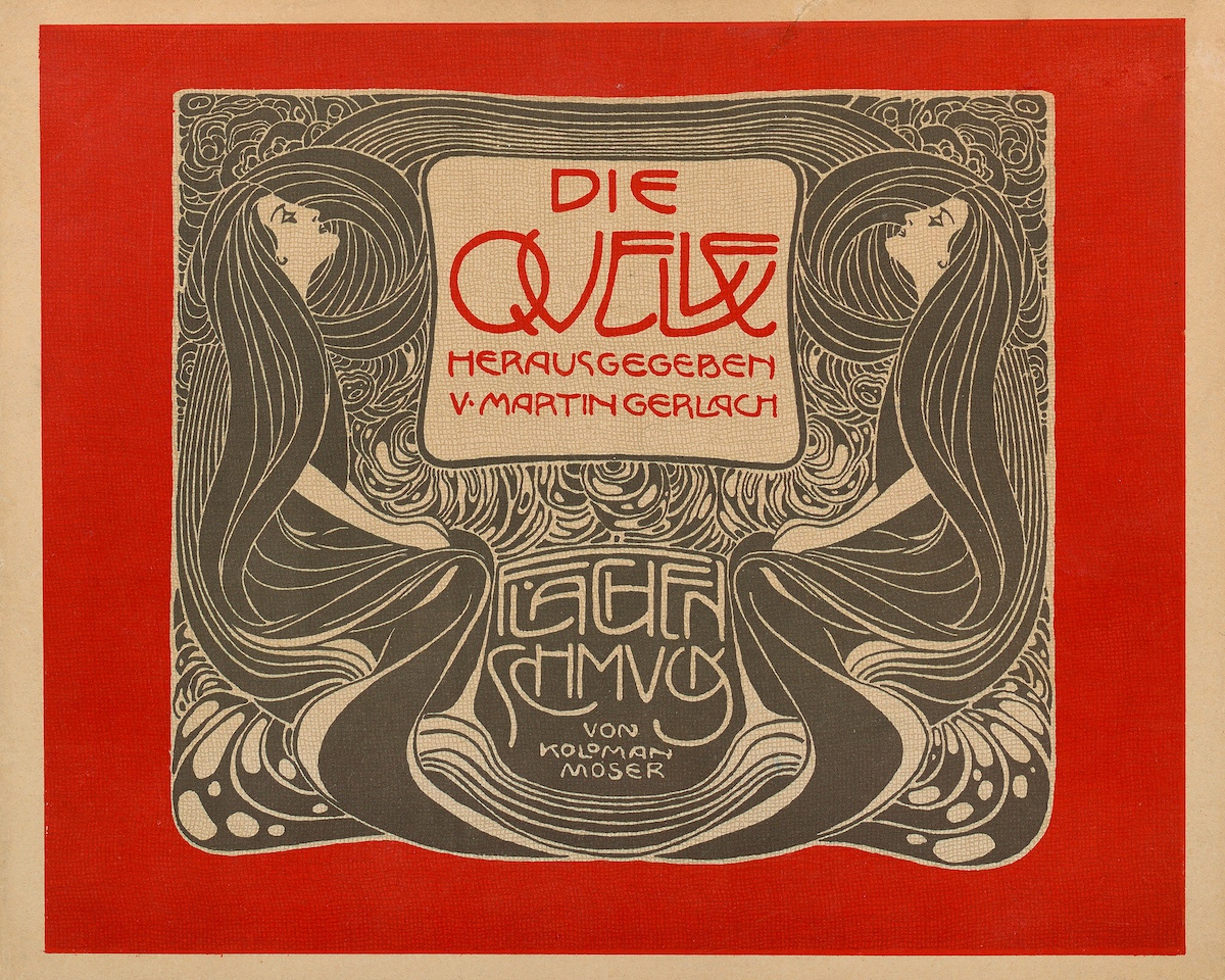 Plate 1 from Die Quelle Flaจchen_Schmuck by Koloman Moser, 1901