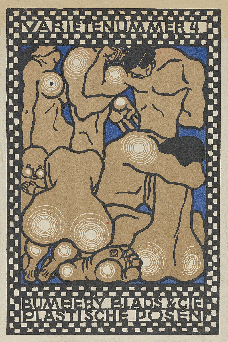 Variety Act 4 Bumbery Blads & Cie, Plastic Poses (Varieténummer 4 Bumbery Blads & Cie Plastiche Posen) by Moriz Jung, 1907