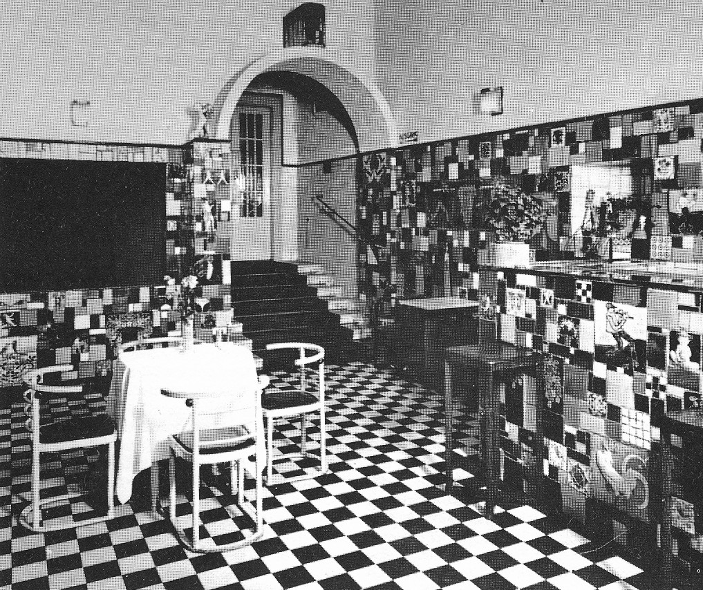 Vorraum des Cabaret Fledermaus in Wien Date circa 1907