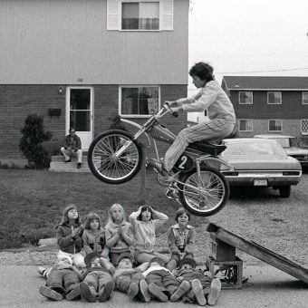 Snapshots of Kids Bike Jumping in the 1970s