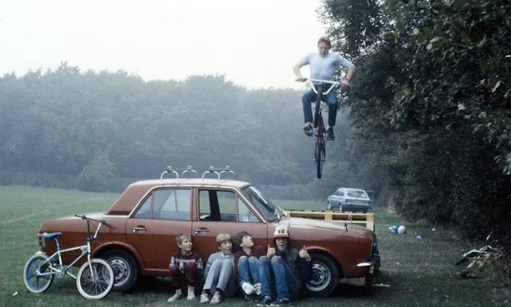 kids jumping bikes