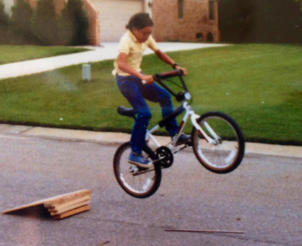 kids jumping bikes