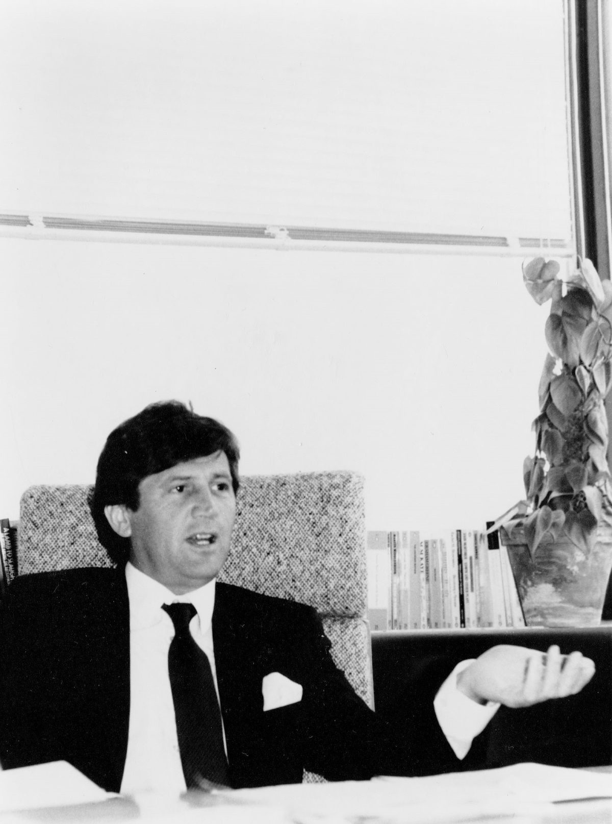 Melvyn Bragg, writer, broadcaster, presenter, South Bank Show, Michael Gallagher, 1984