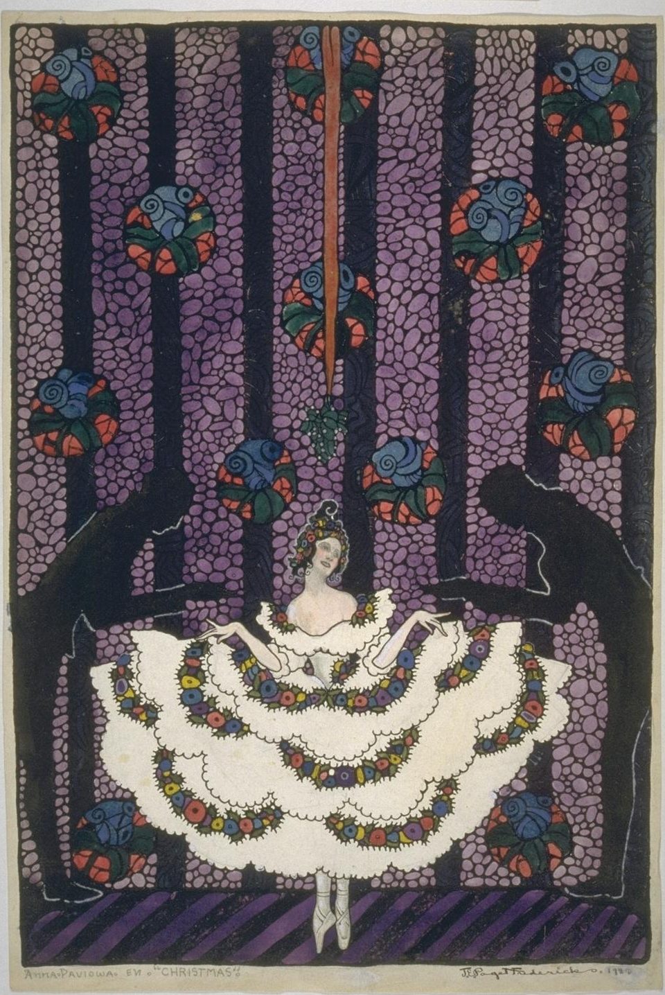 Joseph Rous Paget-Fredericks (1903-1963), ‘Anna Pavlova- Christmas Ballet’, date unknown