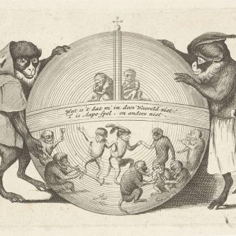 Various Episodes of Human Life Performed by Monkeys, 1635