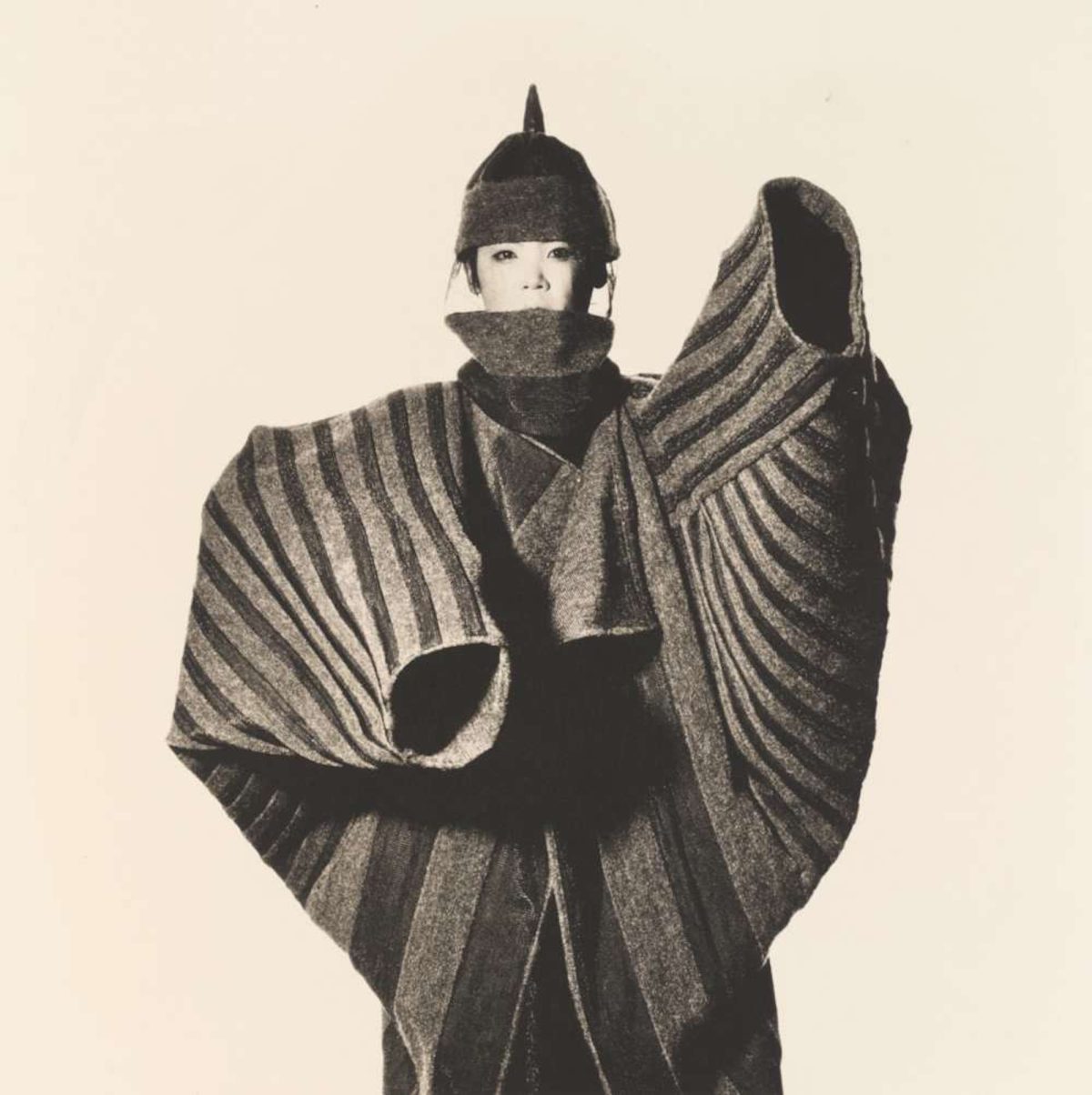 Irving Penn, Issey Miyake Onion Flower Bud Coat, New York, 1987
