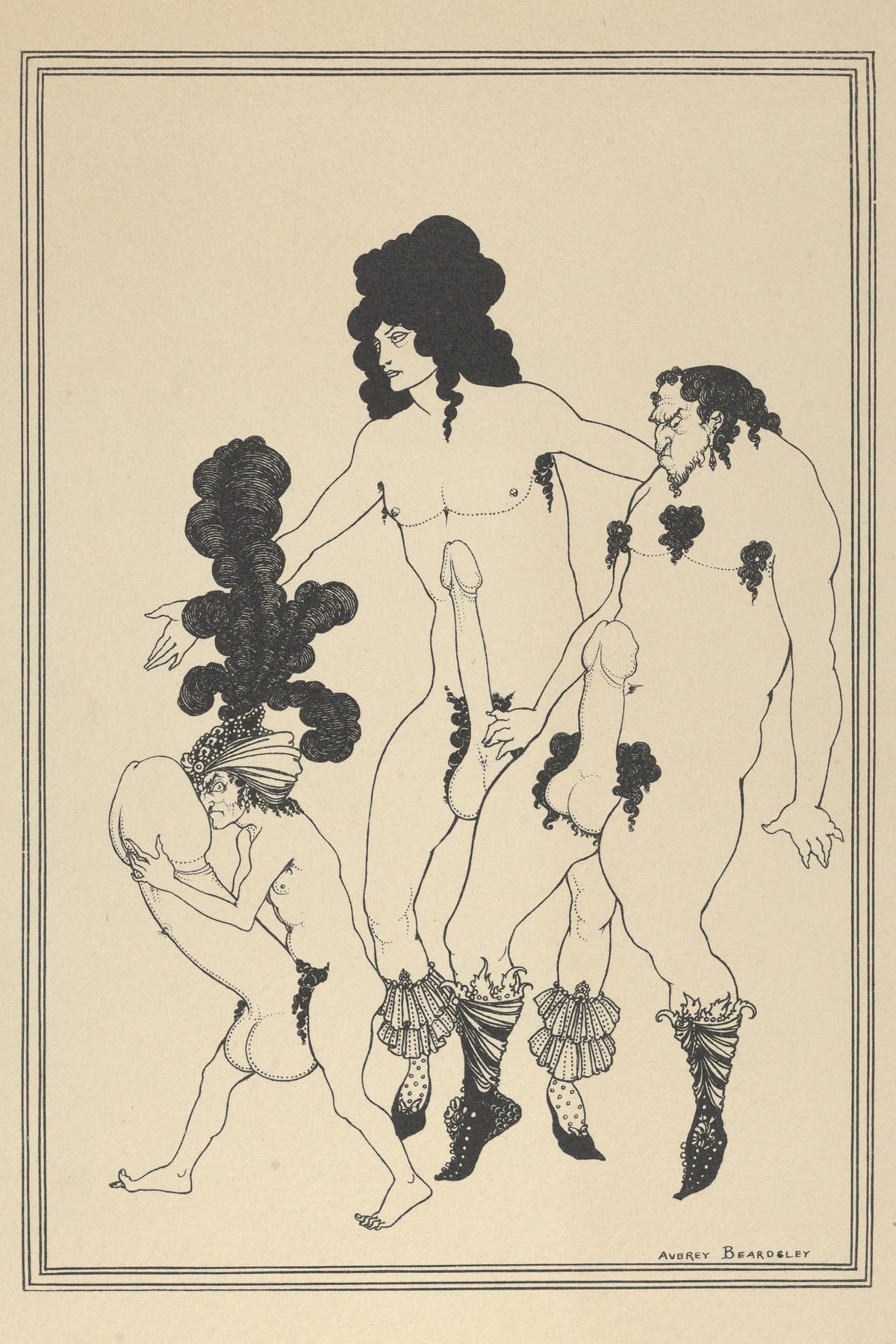Aubrey Beardsley (British, 1872-1898)The Lacedaemonian Ambassadors 1896