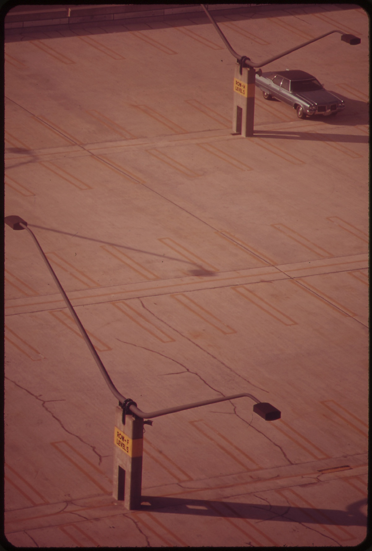 Empty Parking Spaces at Logan Airport. Area Residents Complain That the Airport Takes Land from Them That Is Not Required for Air Transport Operation 09/1973
