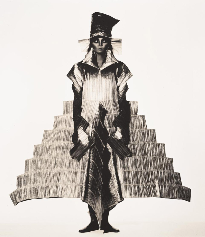 ‘issey miyake staircase dress’ (1994) by irving penn