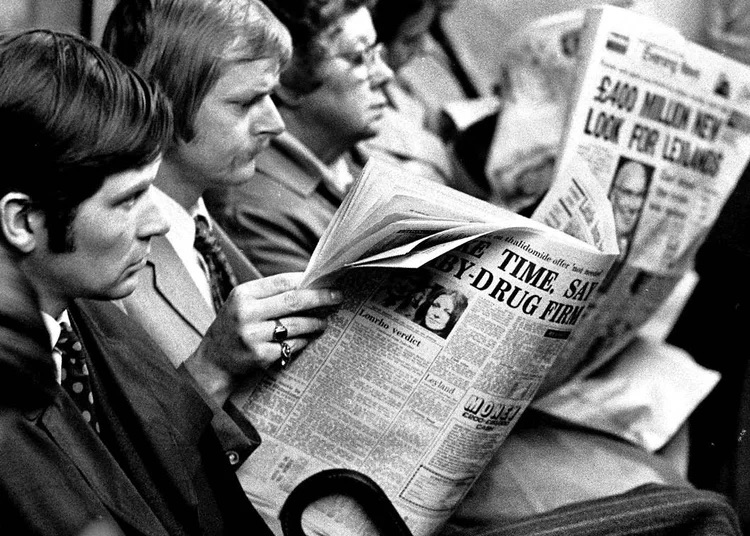Rush Hour London Underground 1973