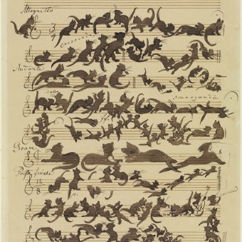Sheet Music For Cats And Their Lovers : Moritz von Schwind’s Katzensymphonie, 1868