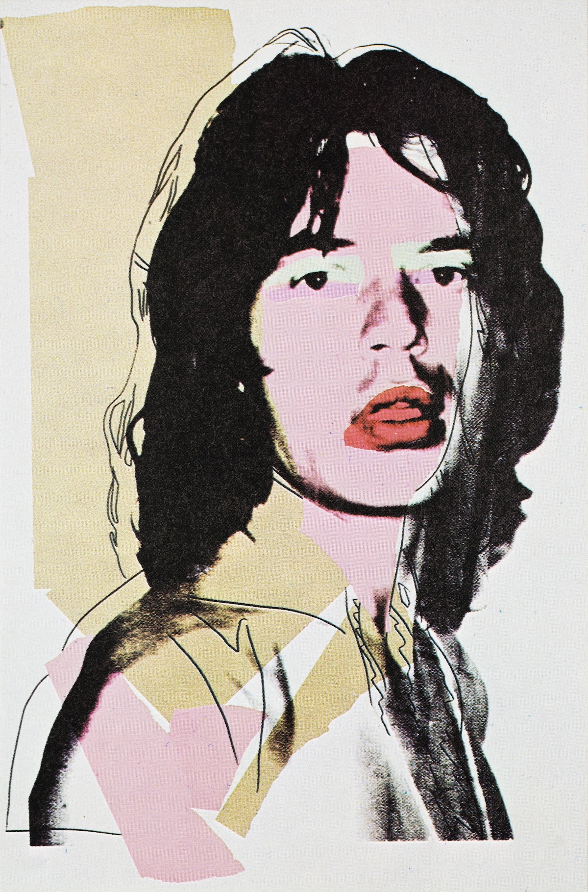 Mick Jagger by Andy Warhol Postcards 