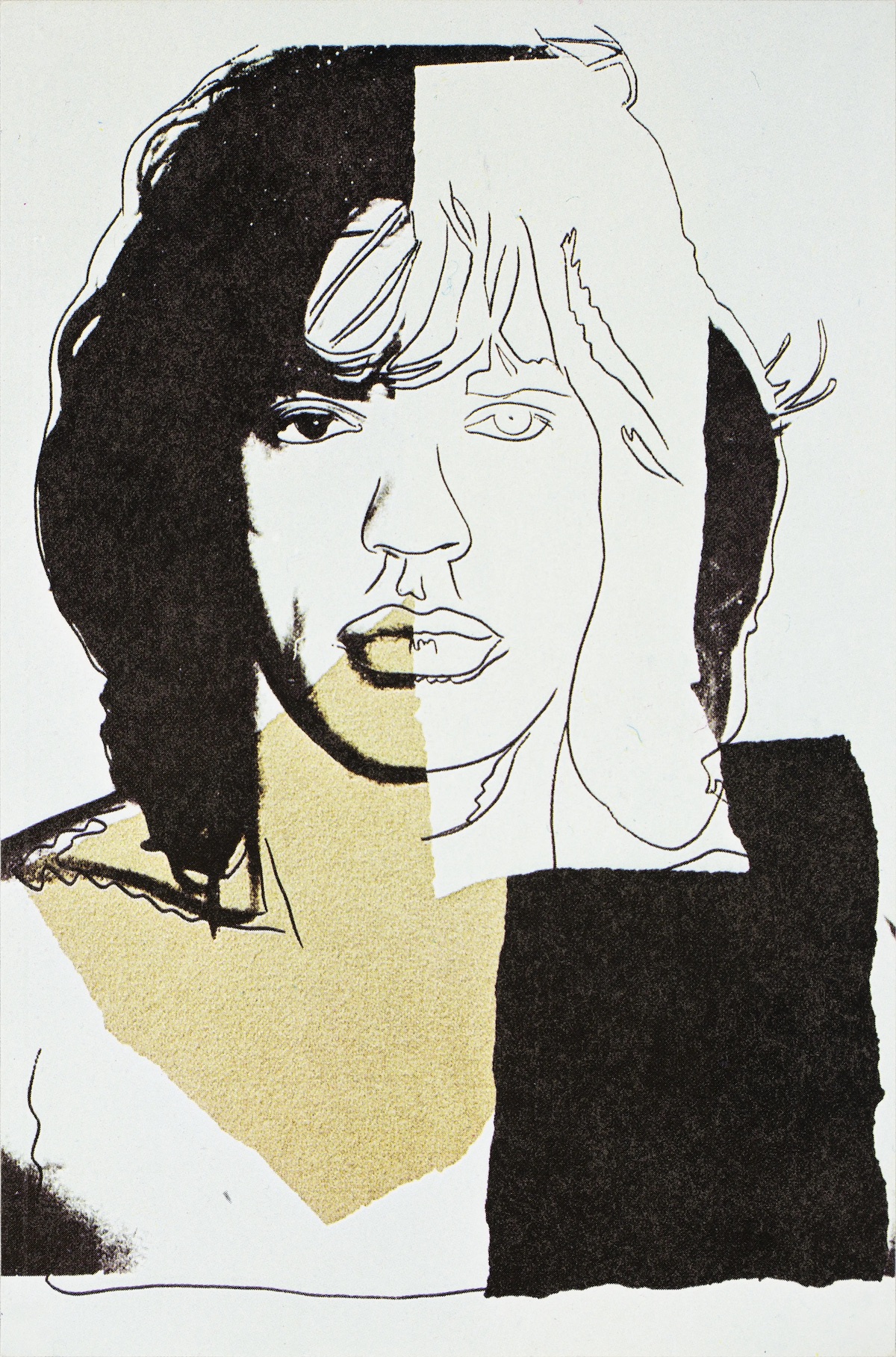 Mick Jagger by Andy Warhol Postcards 