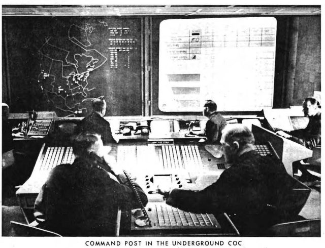 Inside NORAD's Cheyenne Mountain Combat Center, c.1966 - Flashbak