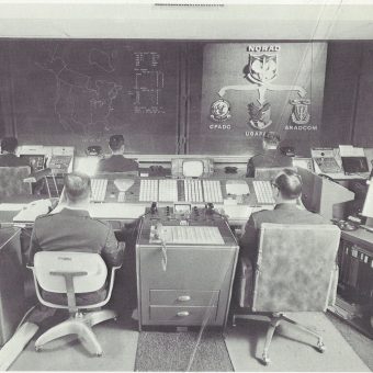 Inside NORAD’s Cheyenne Mountain Combat Center, c.1966