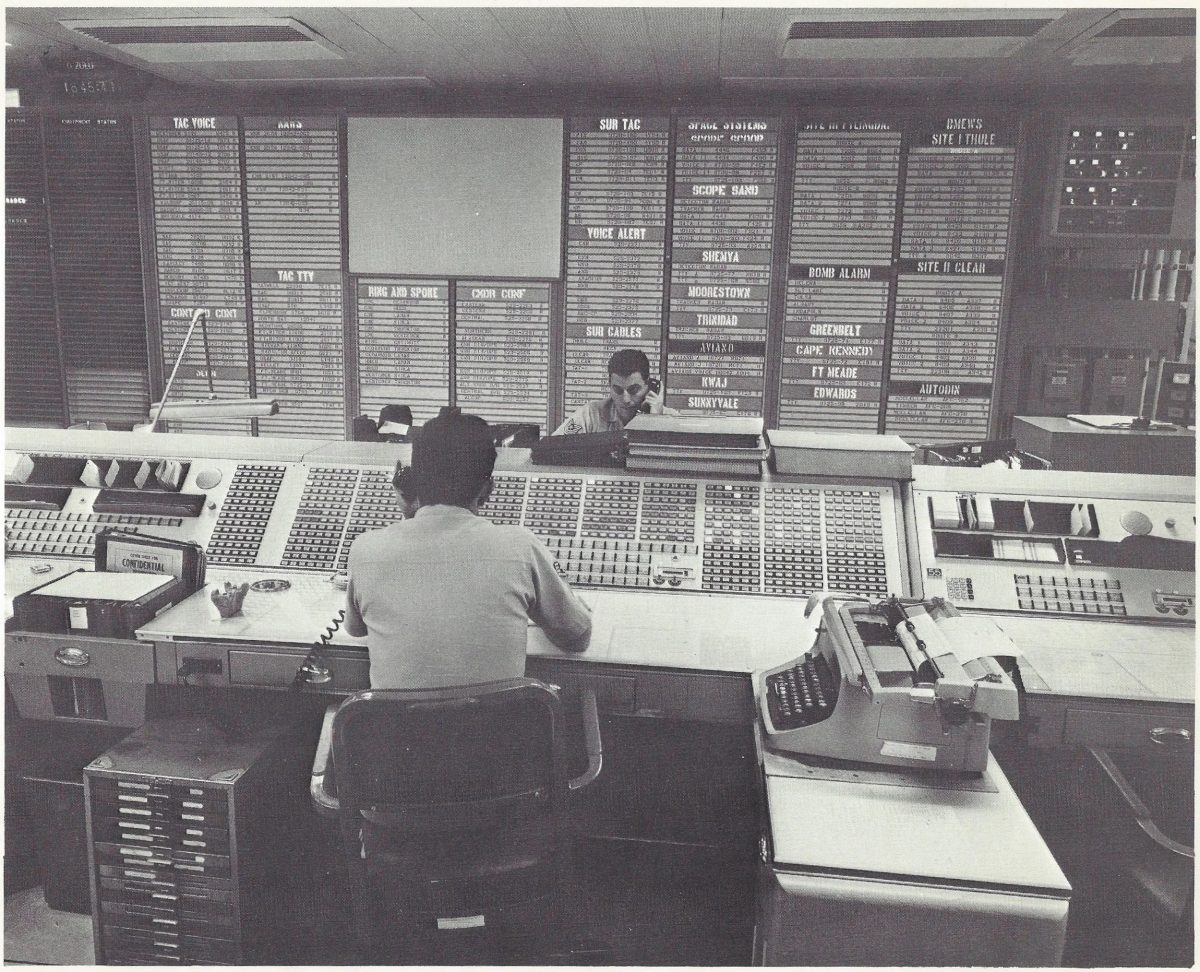Inside NORAD’s Cheyenne Mountain Combat Center, c.1966