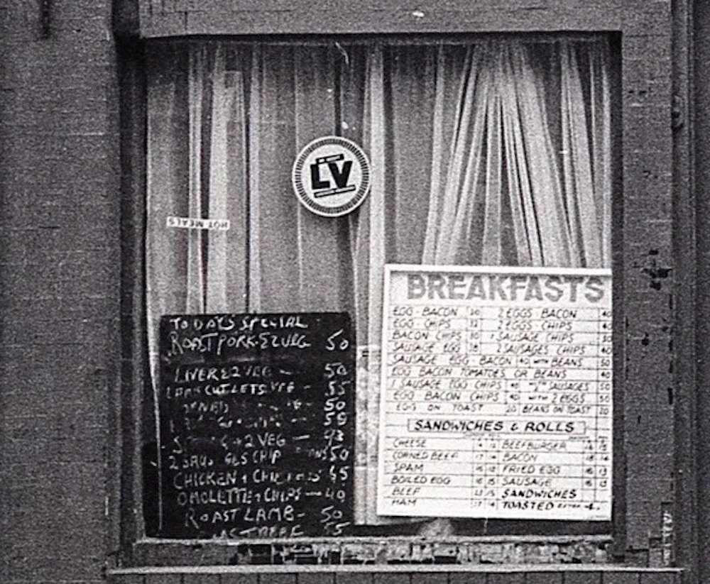 East End cafes and shops 1975 