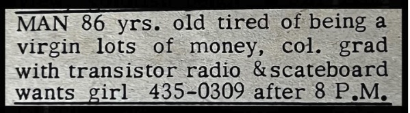 Long Lost Personal Ads