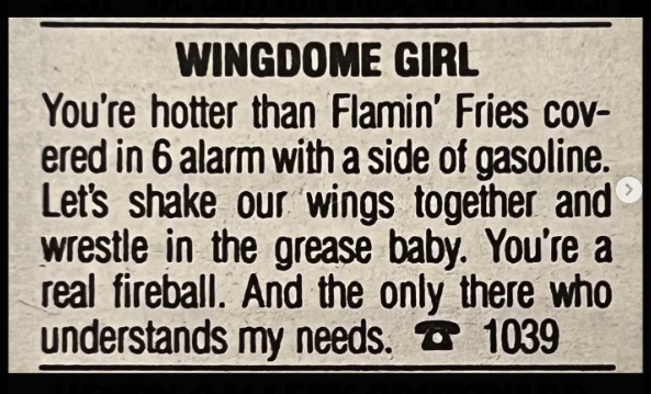 Long Lost Personal Ads